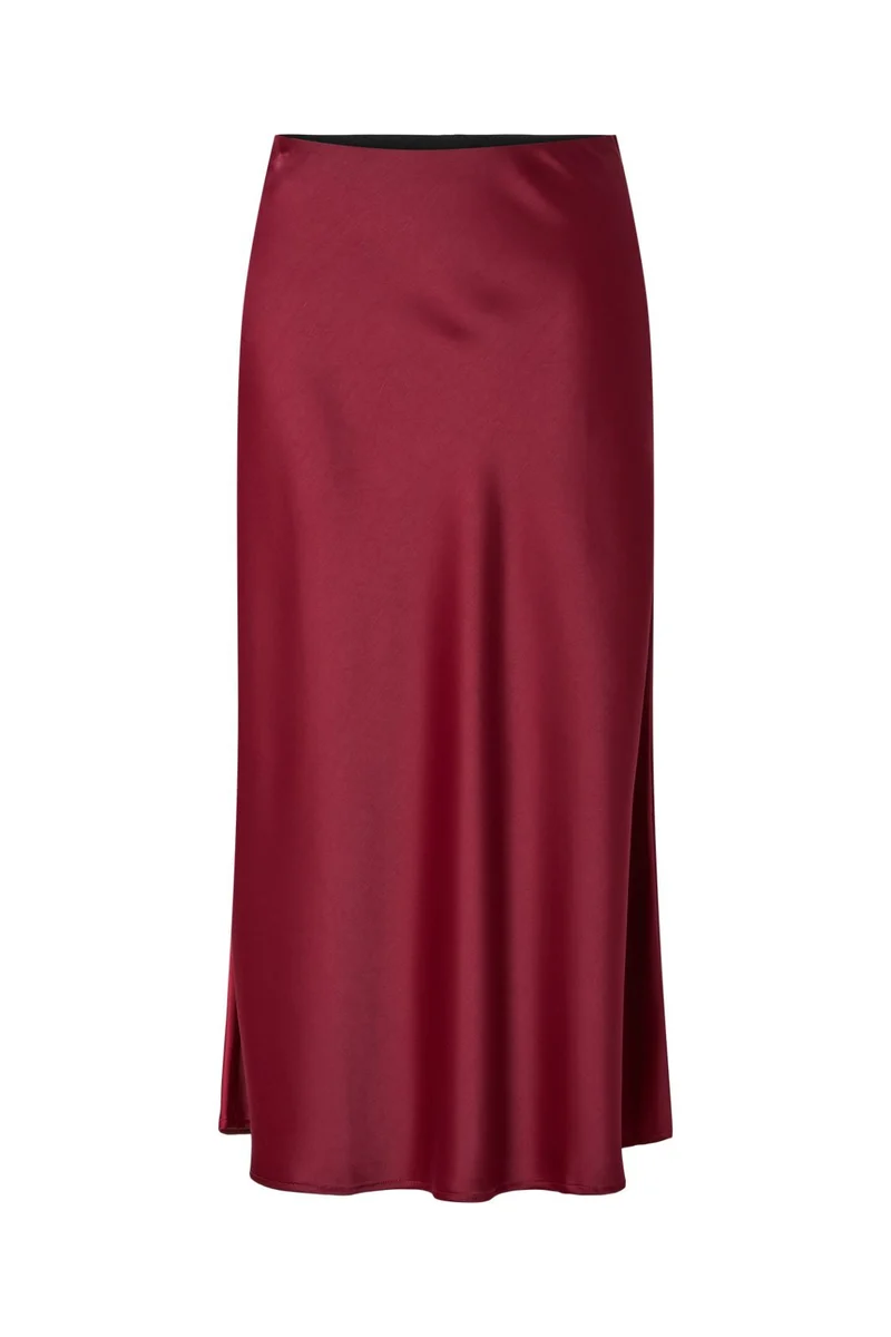 Yas - Yaspella Midi Skirt - 4791860 Tibetan Red