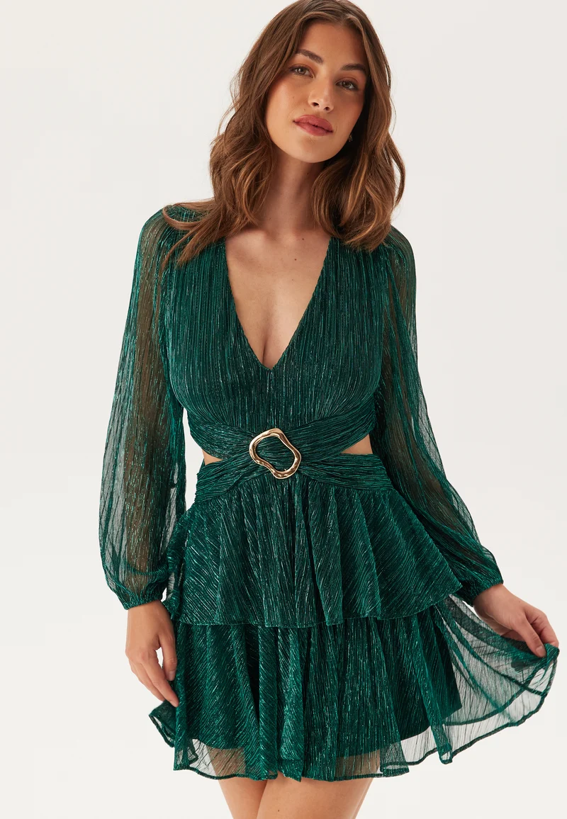 Donna Plisse Mini Dress