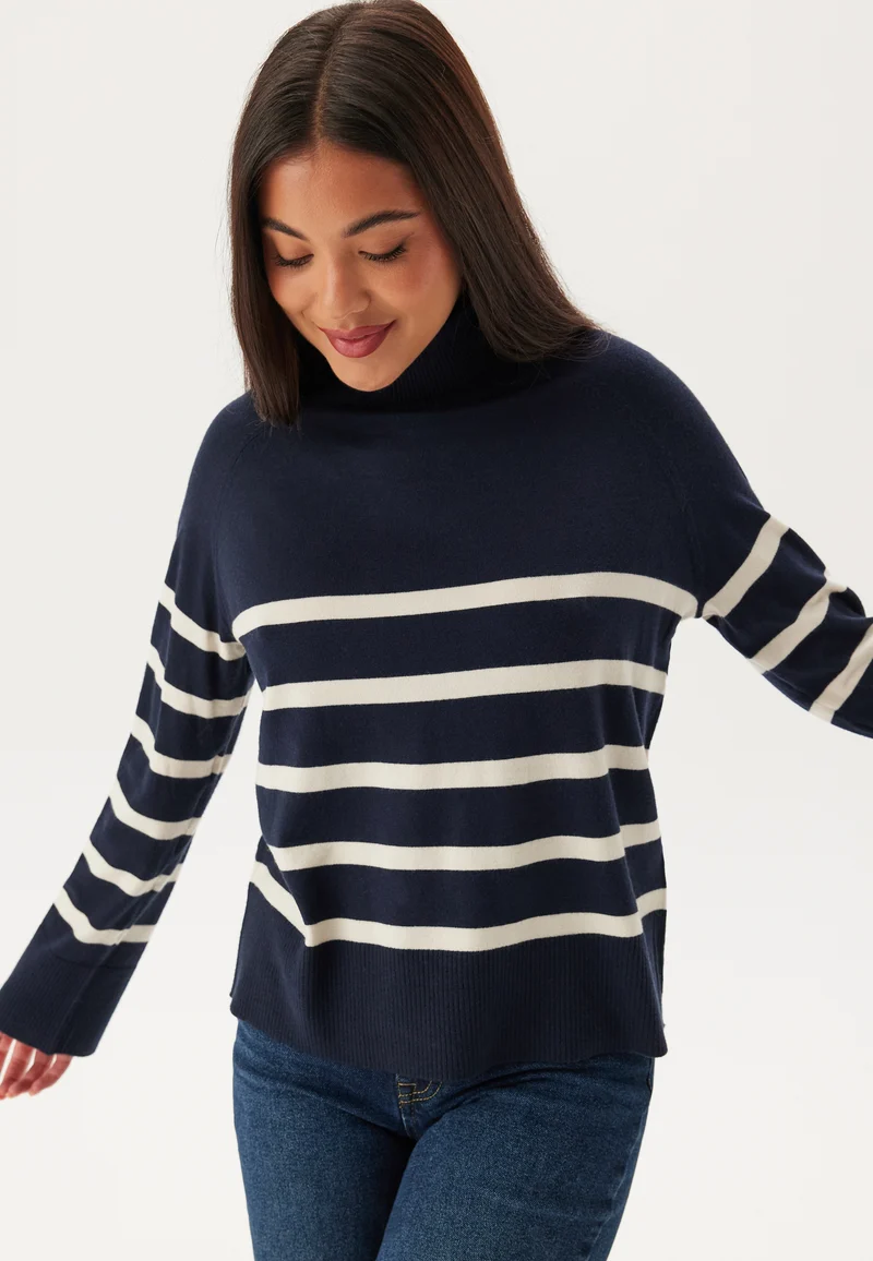 Pcsia Ls Rollneck Knit