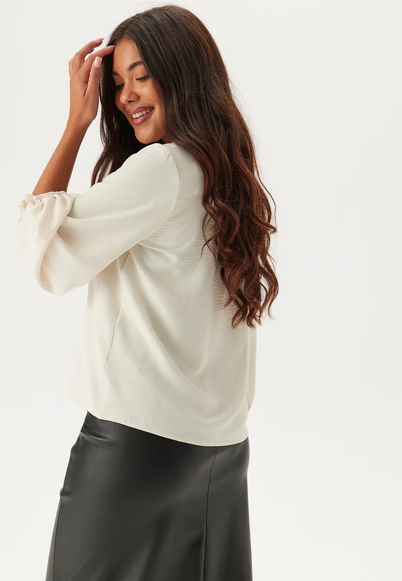 Vmolivia L/S V-NECK TOP WVN V-