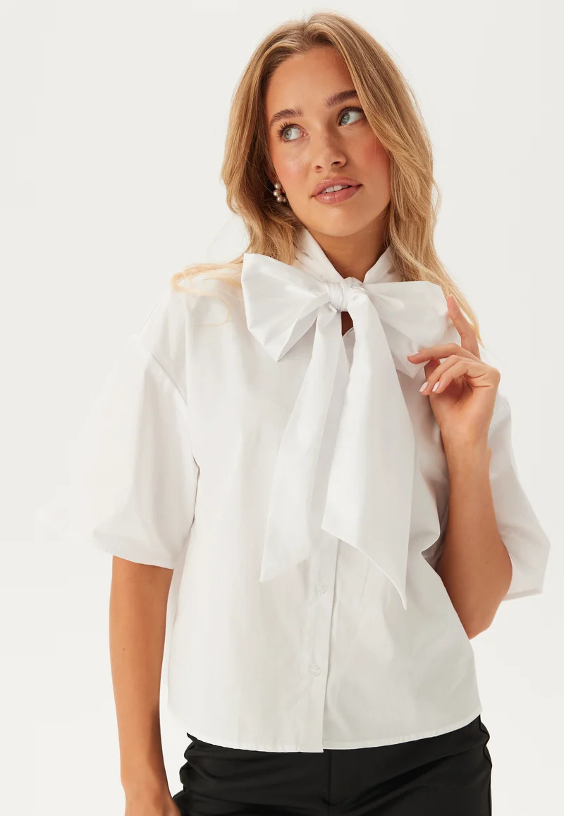 Slfjuno 3/4 Bow Shirt