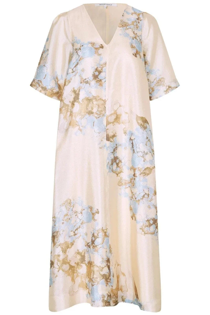 Second Female - Lugana Maxi Dress 59702 - 5126 Windsurfer