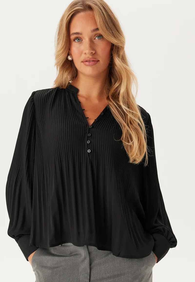 Onlronja Life L/S V-Neck Plisse