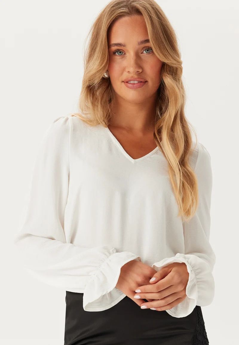 Pctiffany Ls V-neck Top