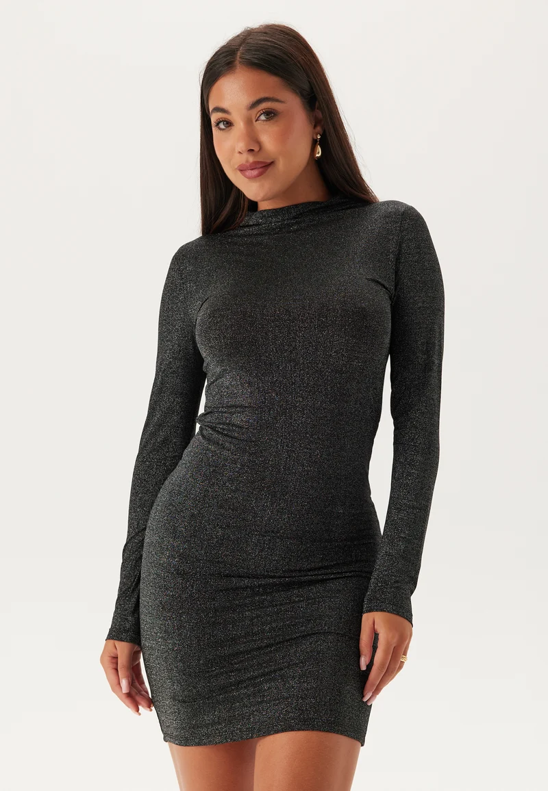 Pcmonica Ls Glitter Dress