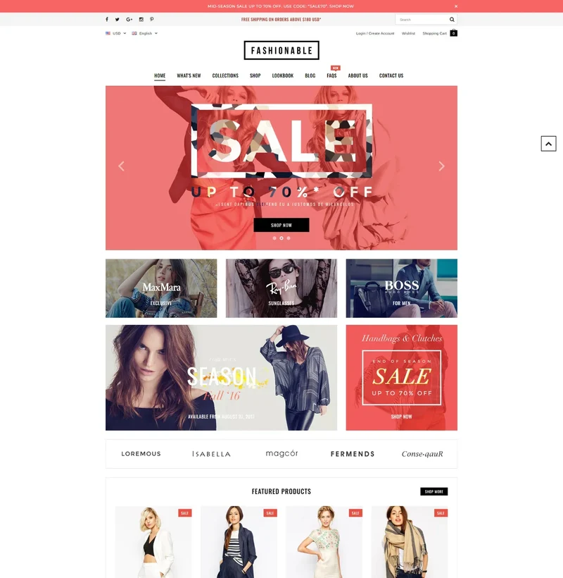 Fashionable – Clothing and Accessories