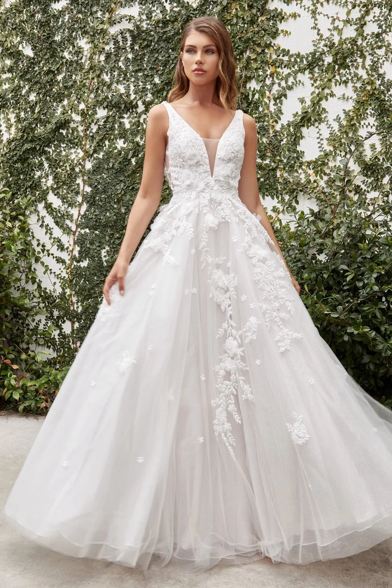 Gardinia brudklänning i lager i tyll från Andrea & Leo Couture - A1028W
