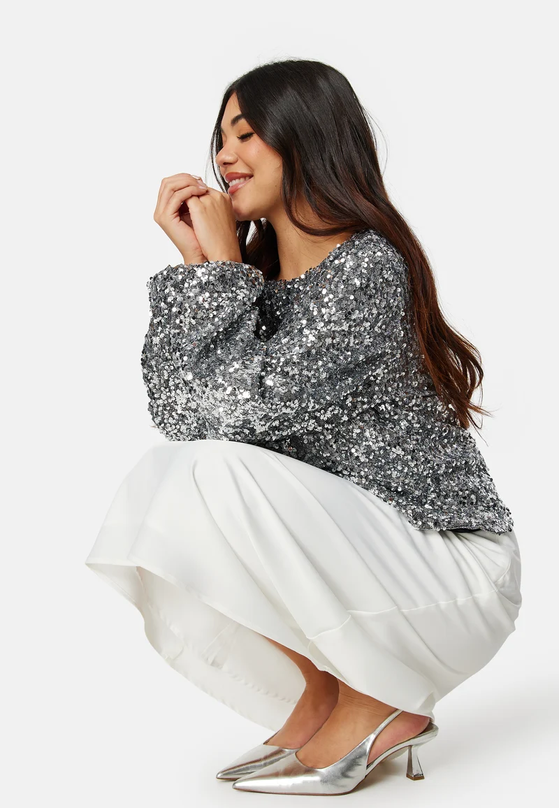 Vimagga L/S Sequins Top