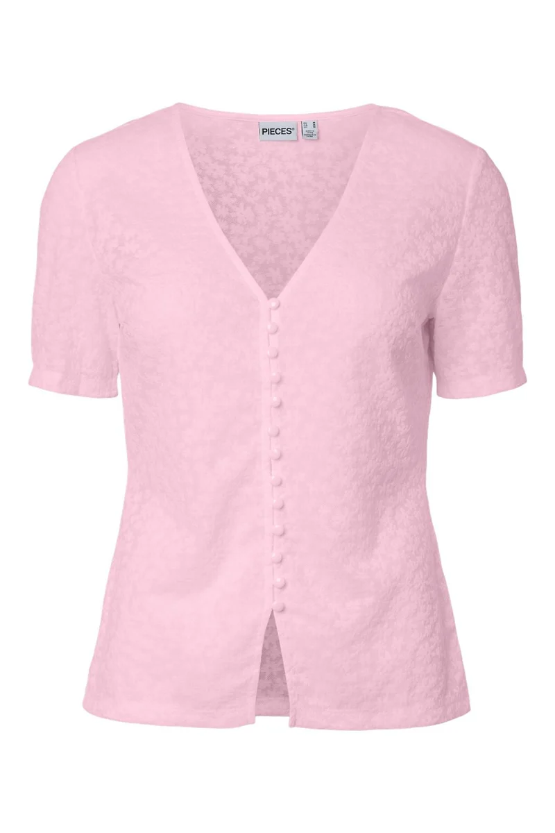 Pieces - Pcbaisy Ss Cardigan - 5080068 Pink-A-Boo