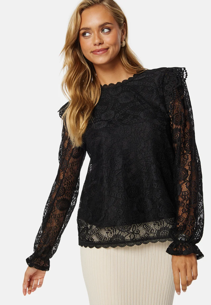 Olline LS Lace Top