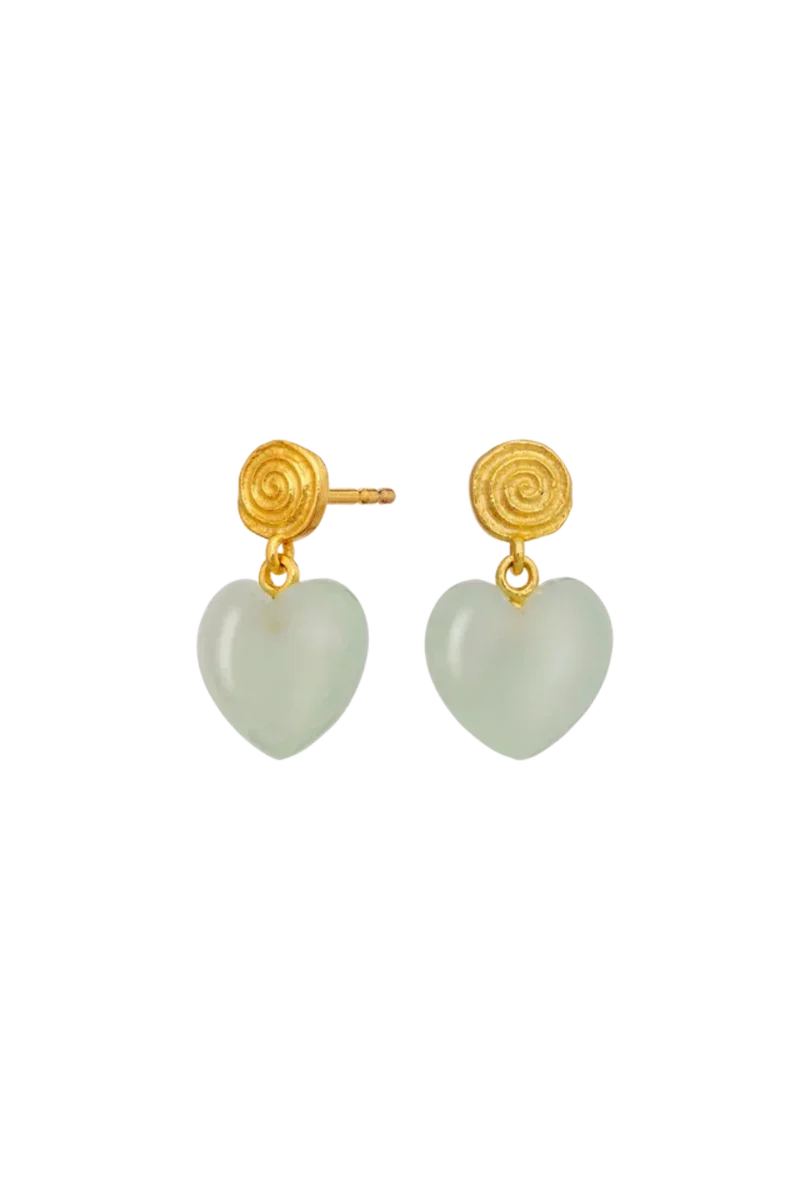 Maanesten - Penny Petite Moss Green Earrings - 10131a