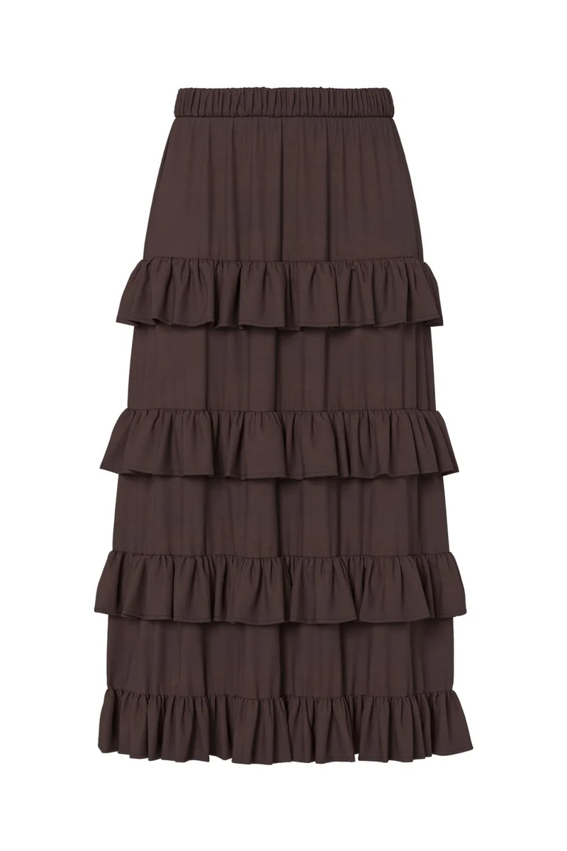 YAS - Yaswima Ankle Skirt - 5018261 Coffee Bean