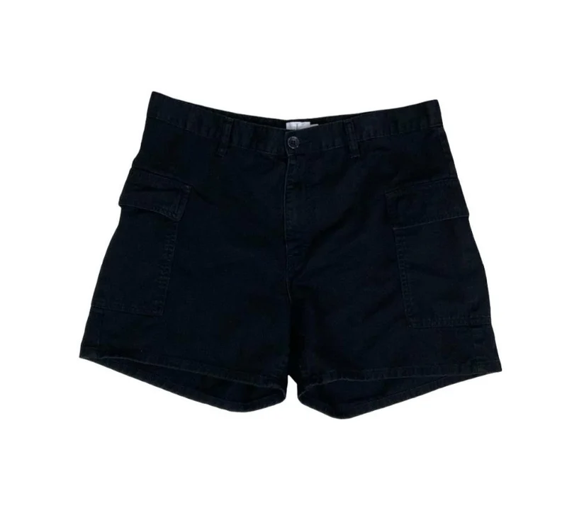VTG 90s 'CALVIN KLEIN JEANS' BLACK CARGO SUMMER BEACH HOLIDAY HOT PANTS SHORTS M