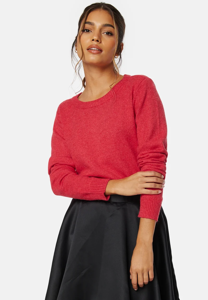 Viril O-neck L/S Knit Top