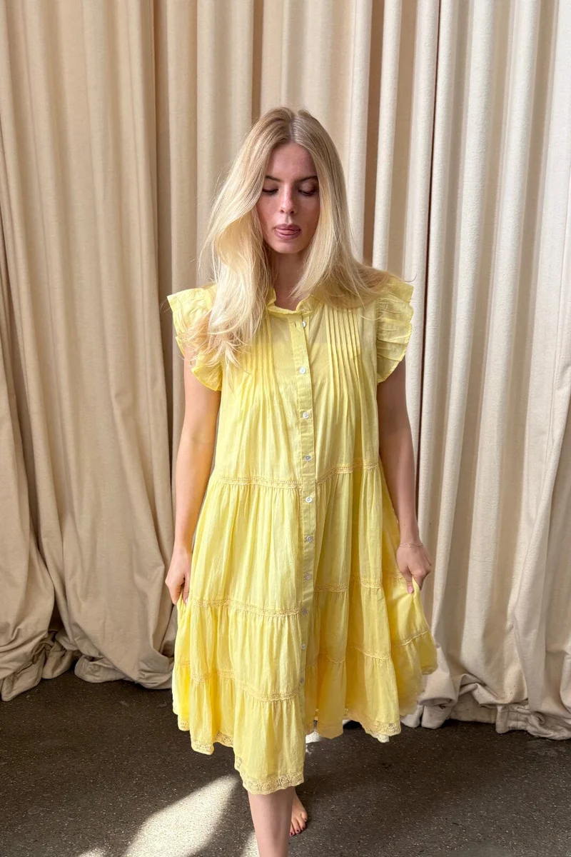 Continue - Audrey Dress 15242 - Yellow
