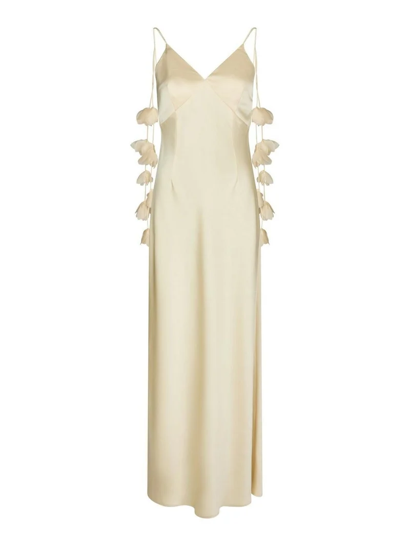 Neo Noir - Colly Heavy Sateen Dress 166978 - 191 - Light Yellow