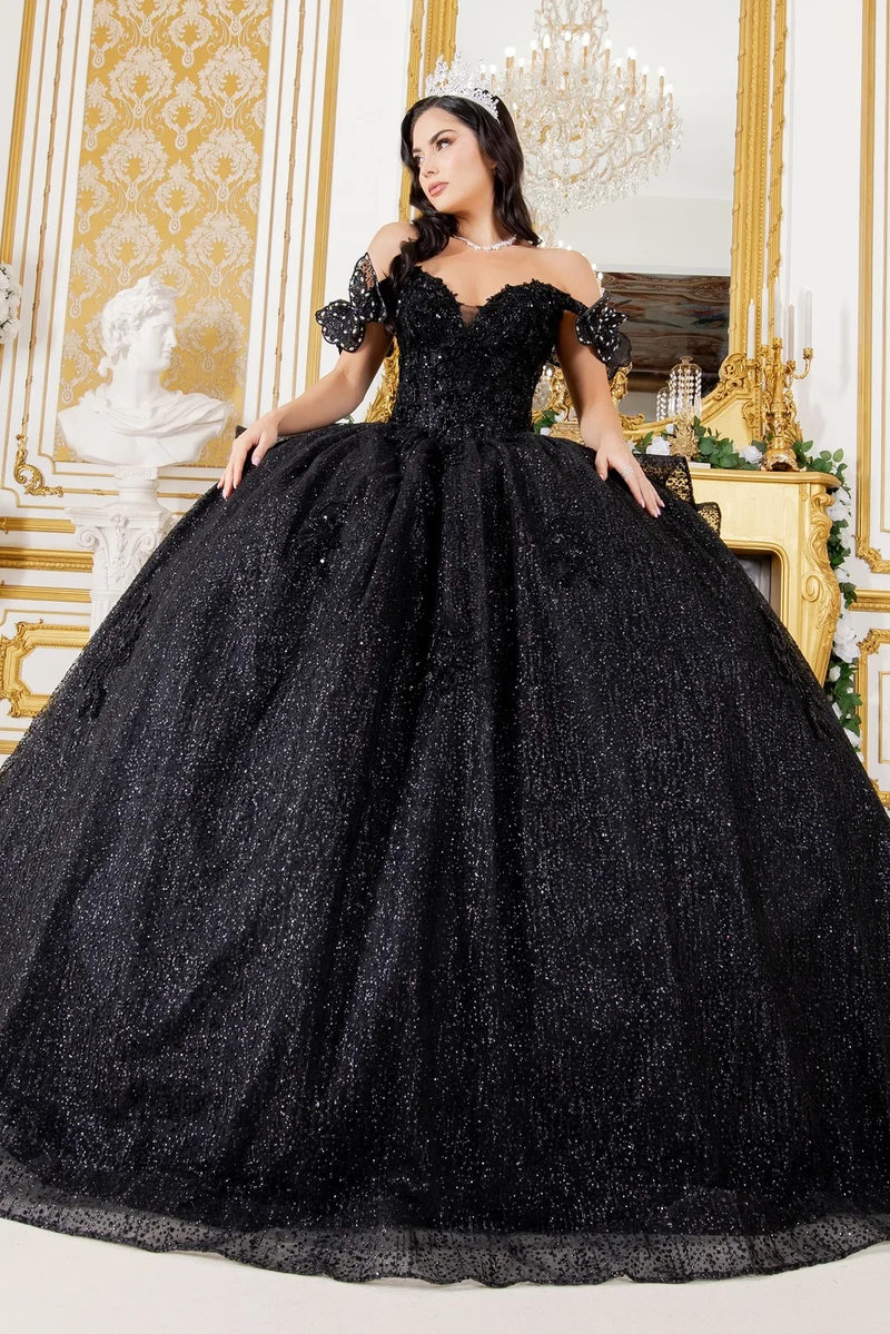 Off Shoulder Fjärilsklänning för Quinceanera från Cinderella Couture USA AS8120J