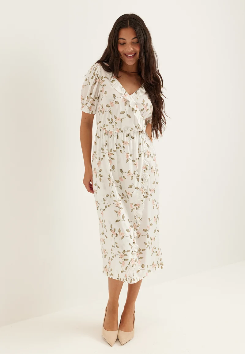Wrap Frill Dress
