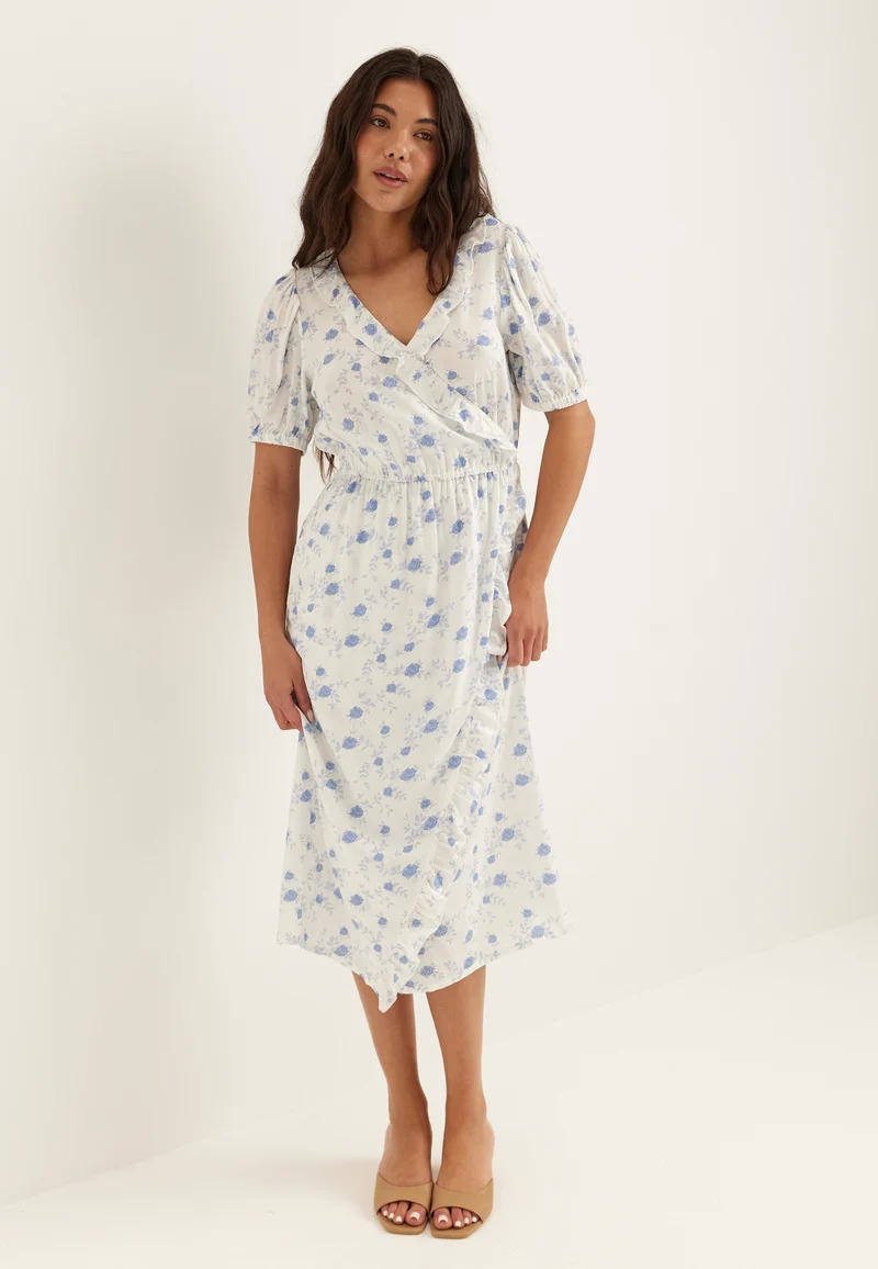 Wrap Frill Dress