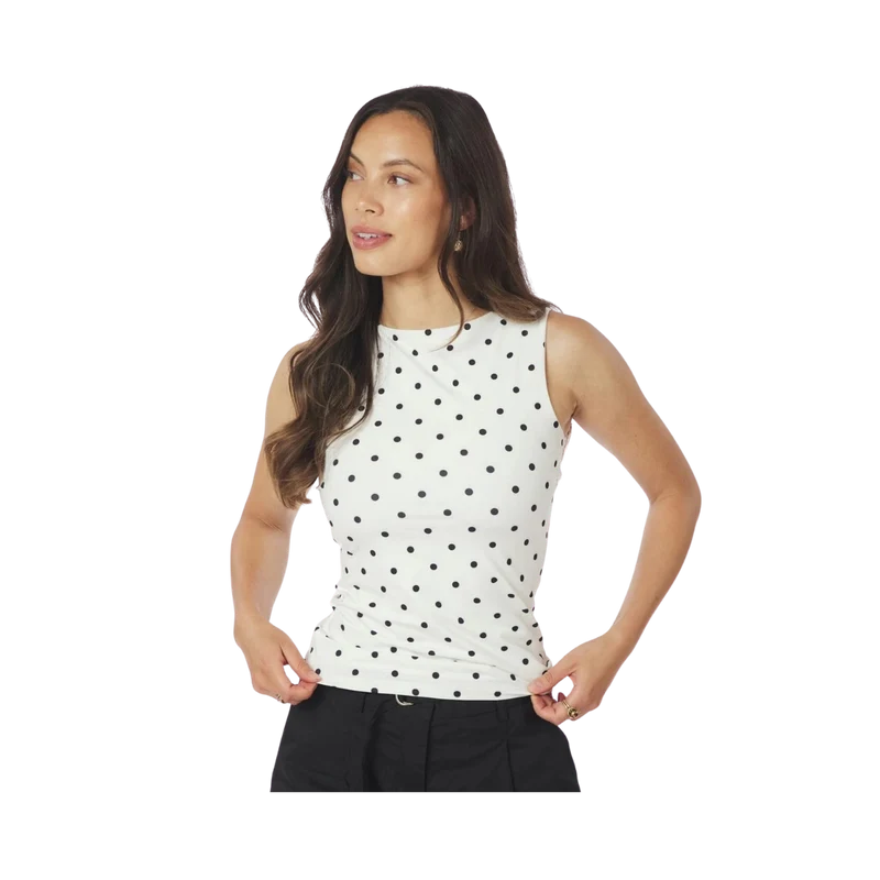 Ditty Jersey Top - White