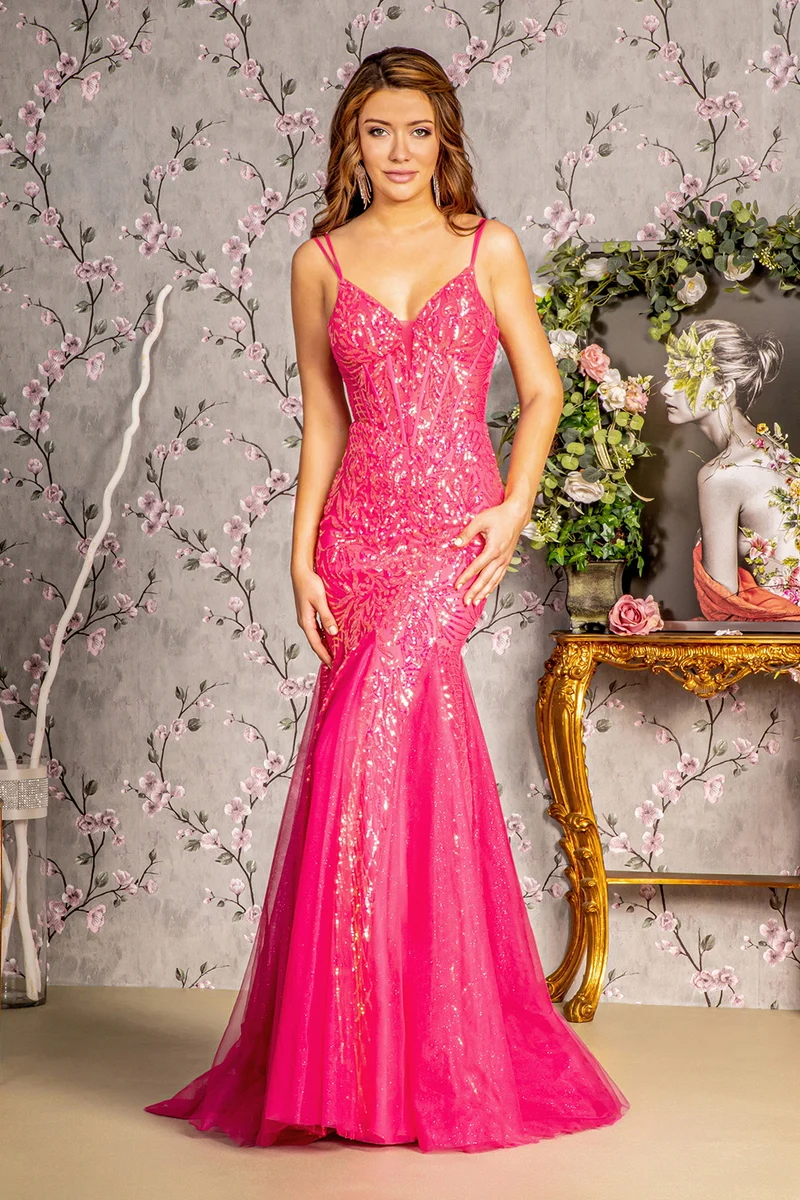 Paljett Illusion Sweetheart Mermaid Women Formell klänning från GLS by Gloria - GL3228 - Speciellt tillfälle/kurvor