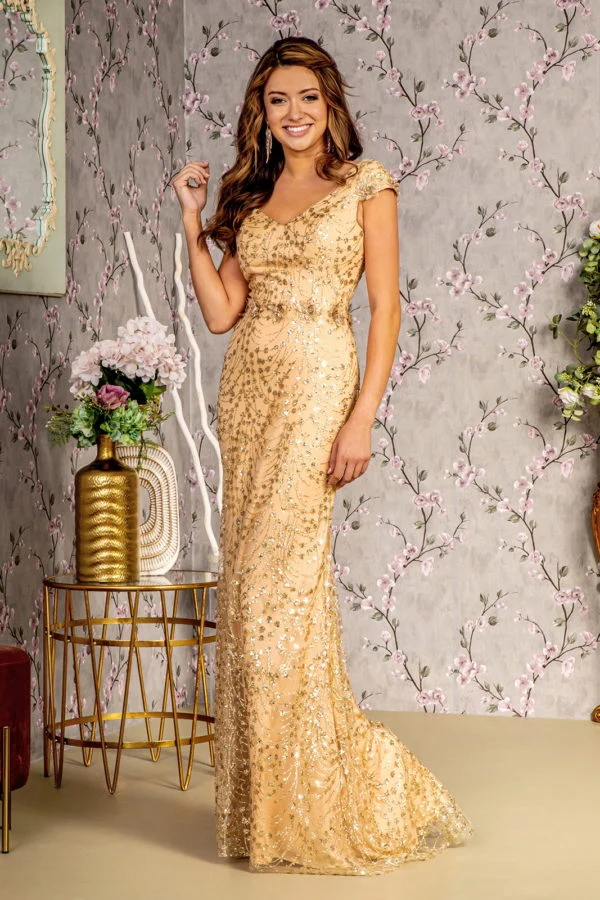 3-D Flower Sweetheart Mermaid Women Formell Klänning från GLS by Gloria - GL3414 - Speciella tillfällen/kurvor