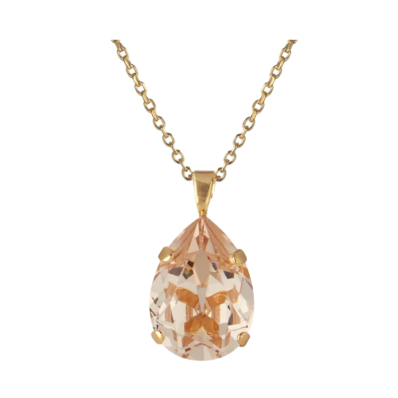 Mini Drop Necklace Gold - Silk