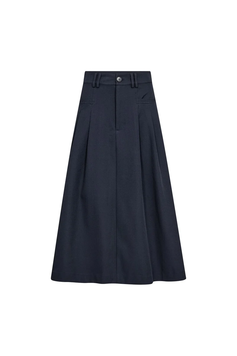 Co´Couture - Lunacc New Pocket Pleat Skirt 500389 - 40007 - Navy