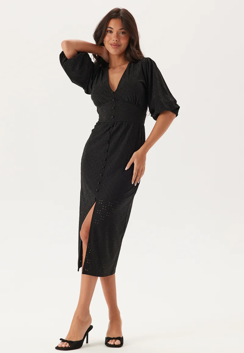 Broderie Anglaise Puff Sleeve Dress