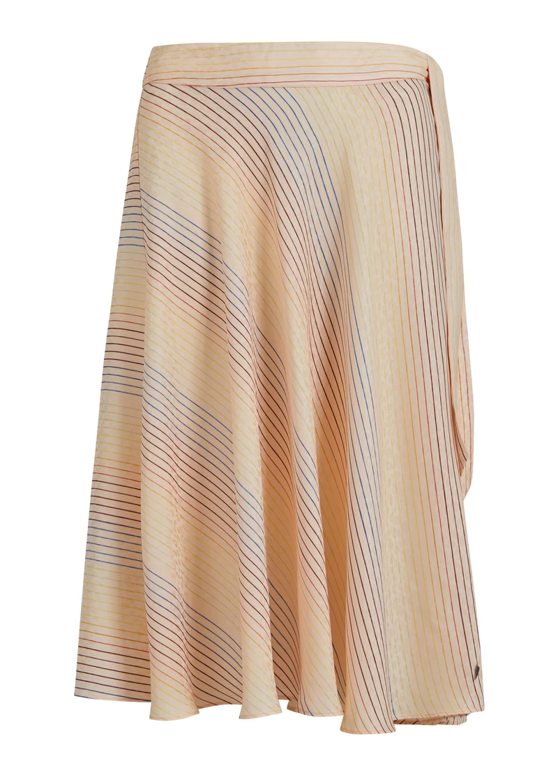 KJOL M. REGNBÅGSRANDIGT MÖNSTER - Rainbow stripe print