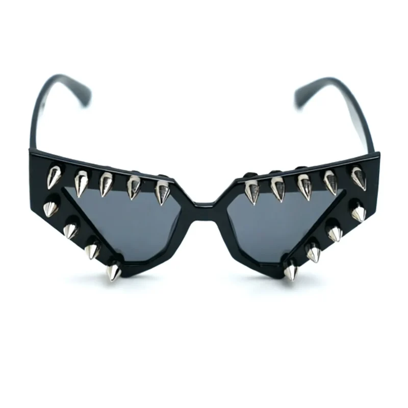 Unisex Punk Spiked Geometriska Cat Eye-glasögon Solglasögon