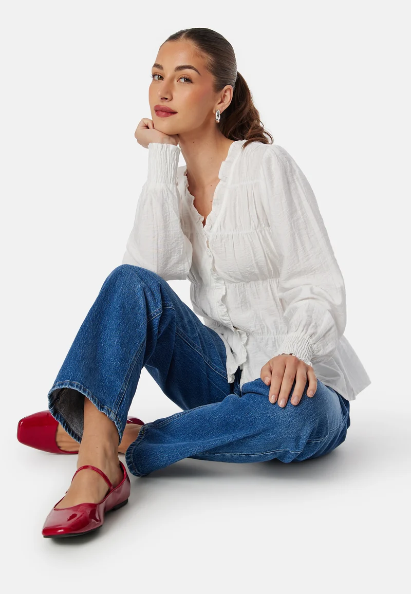 Viorpa L/S V-NECK TOP