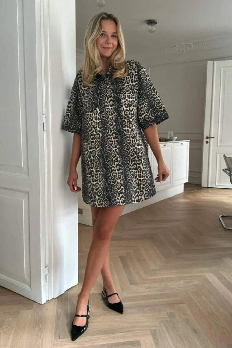BYIC - Seldaic Shirt Dress - lp Leo Print