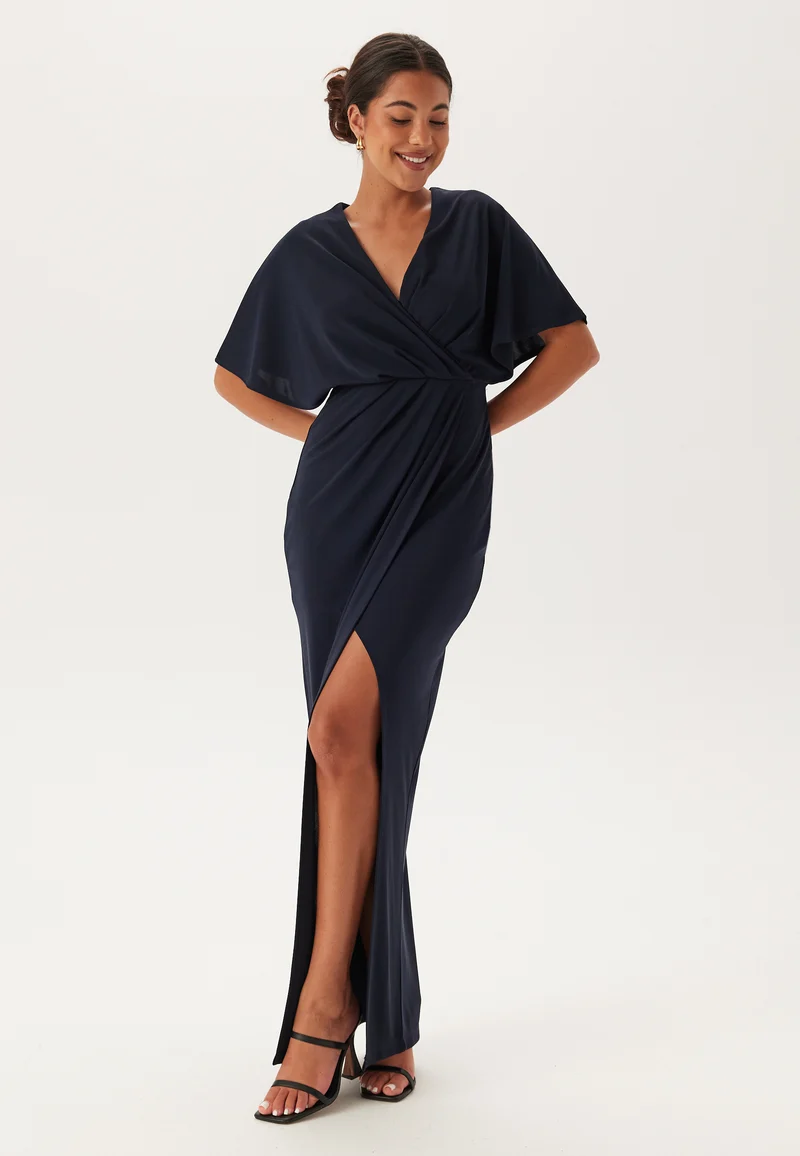 Wrap Slit Maxi Dress