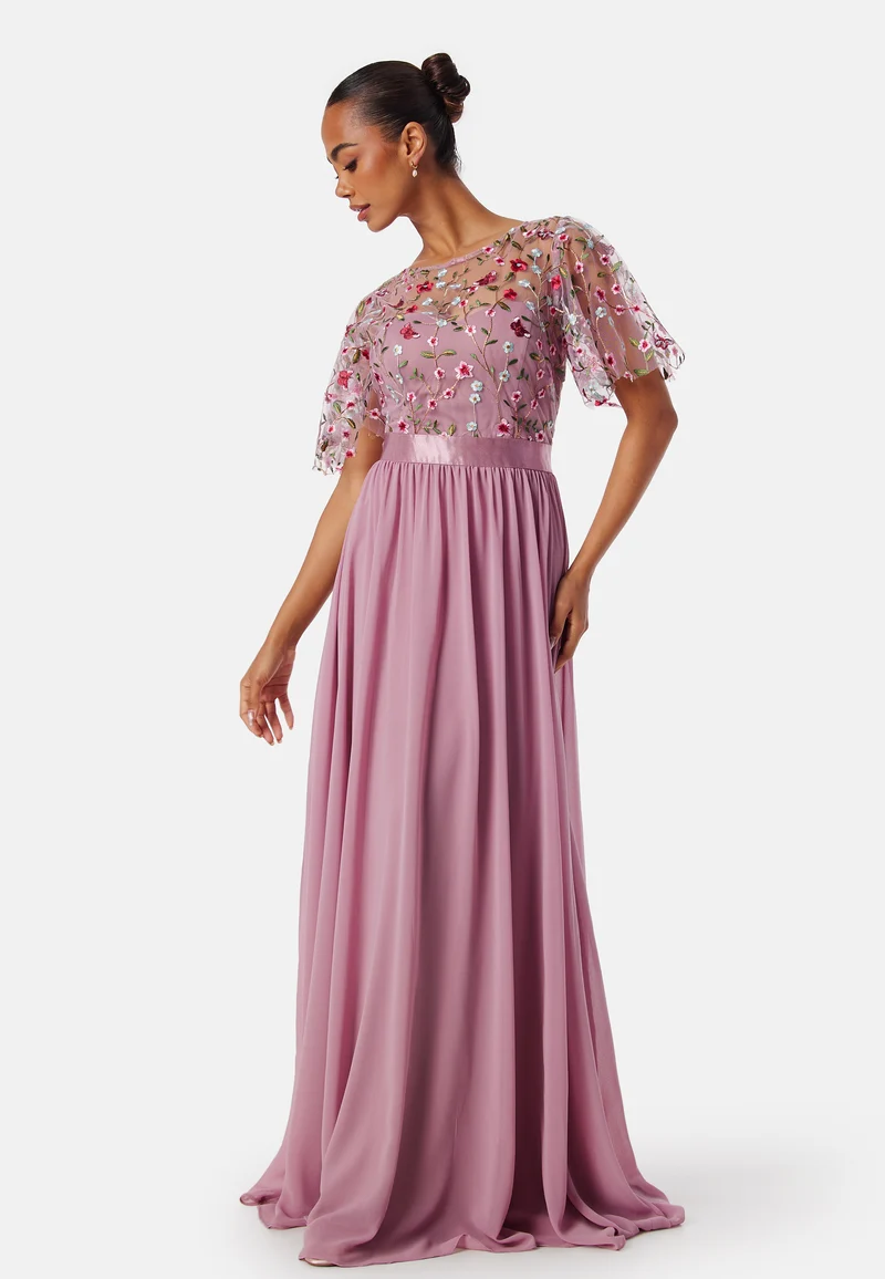 Embroidered Bodice Flutter Max