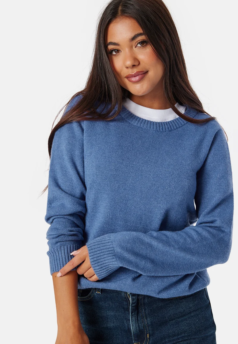 Viril O-neck L/S Knit Top