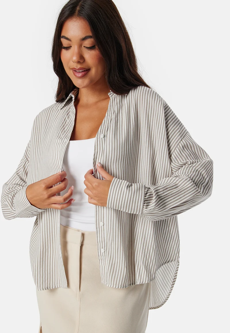Vmbumpy L/S Oversize Shirt Wvn