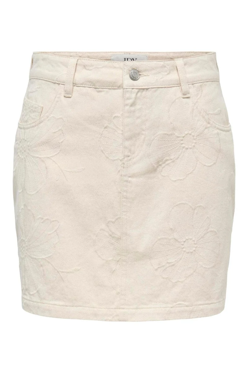 Jdy - Jdyhavanna Emb Skirt - 5140649 Ecru