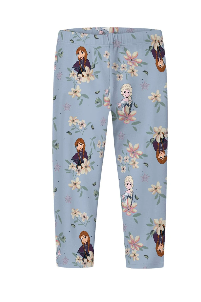 Name It - Nmfjalinda Frozen Legging Wdi - 5042390 Subdued Blue
