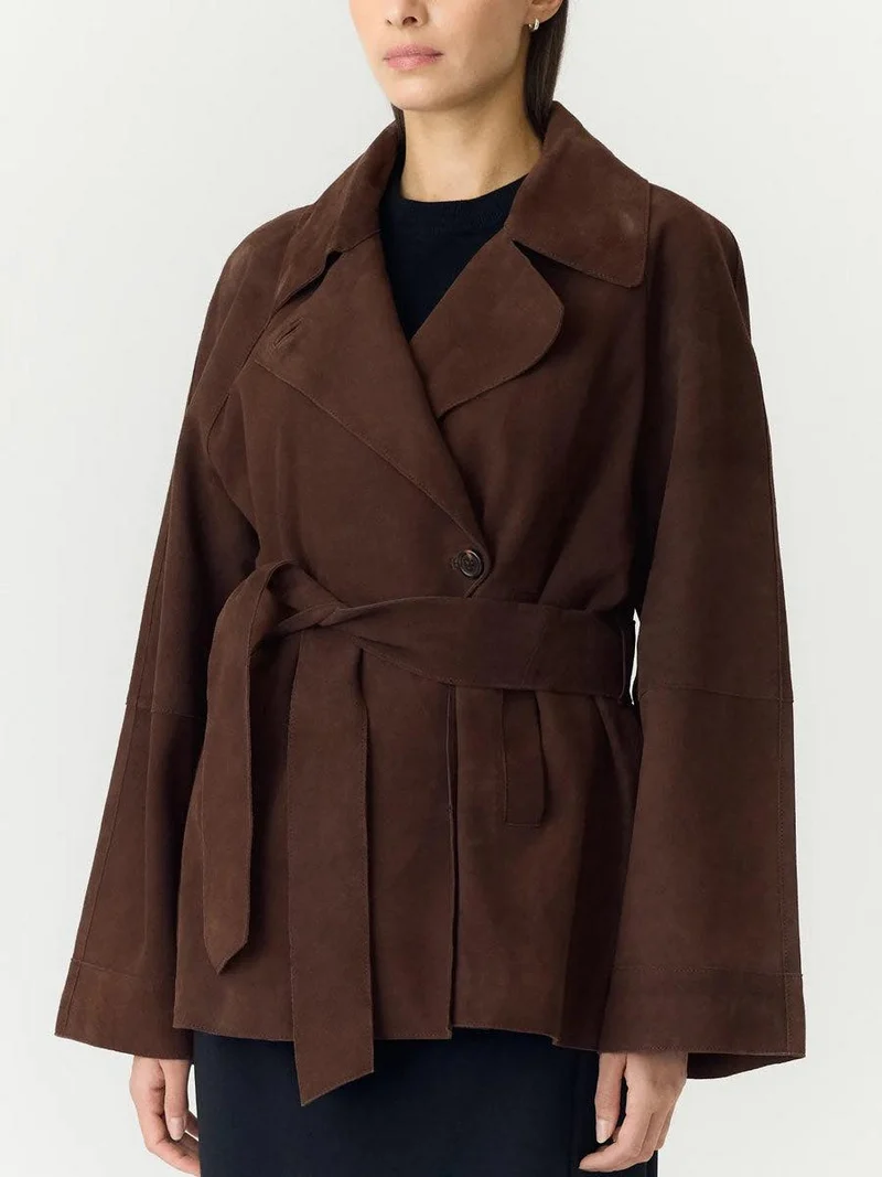 YASRuna LS Suede Kimono Jacket