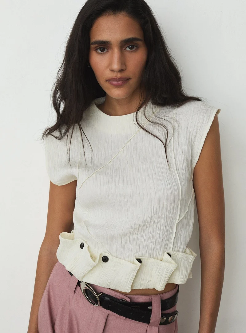 ZANIA ECRU TOP