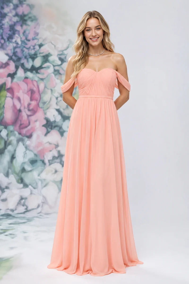 Aftonklänning / Balklänning MoriLee 3030003 peach