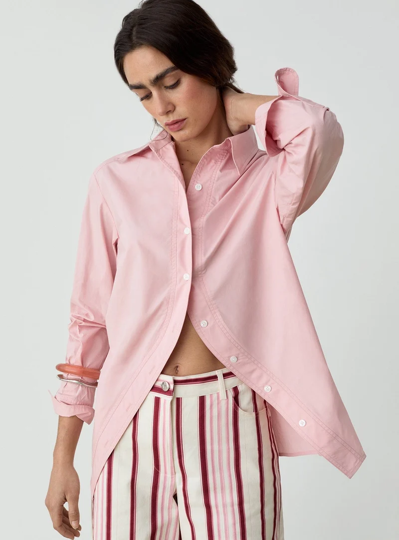 NO BOYFRIEND PINK SHIRT