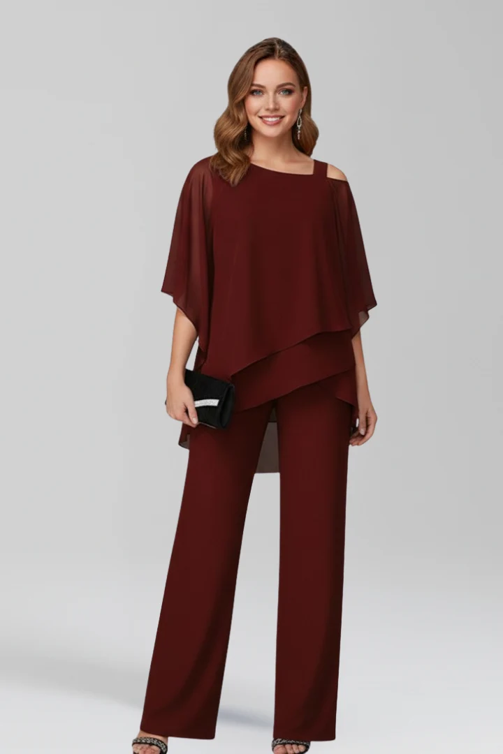 Dakota | Flödande Jumpsuit Med Vida Ben Och Bara Axlar För Dam