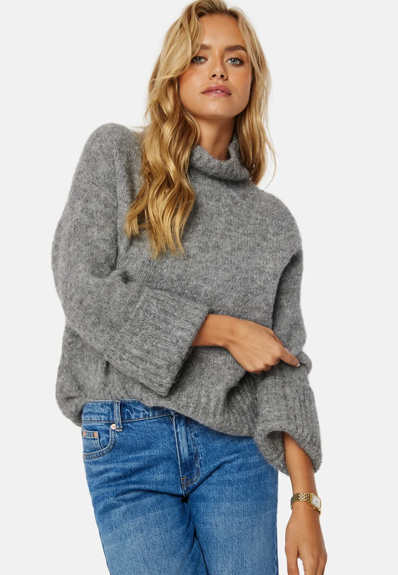 Gabella LS Knit High-Nec k