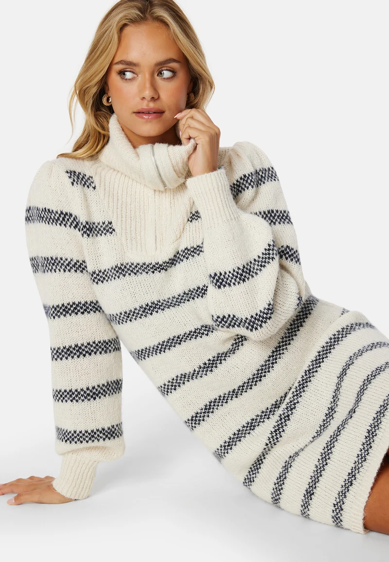 Jadine Half Zip Knit Dress