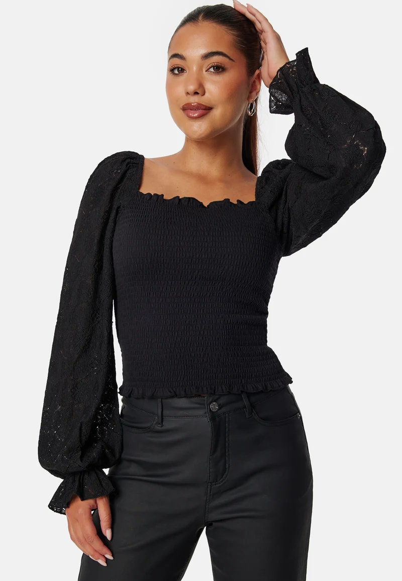 Square Neck Smock Top
