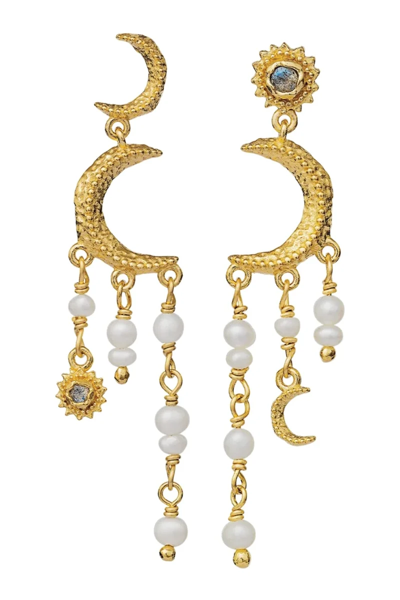 Maanesten - Astrea Earring 9718a - Coated With 18k Gold.