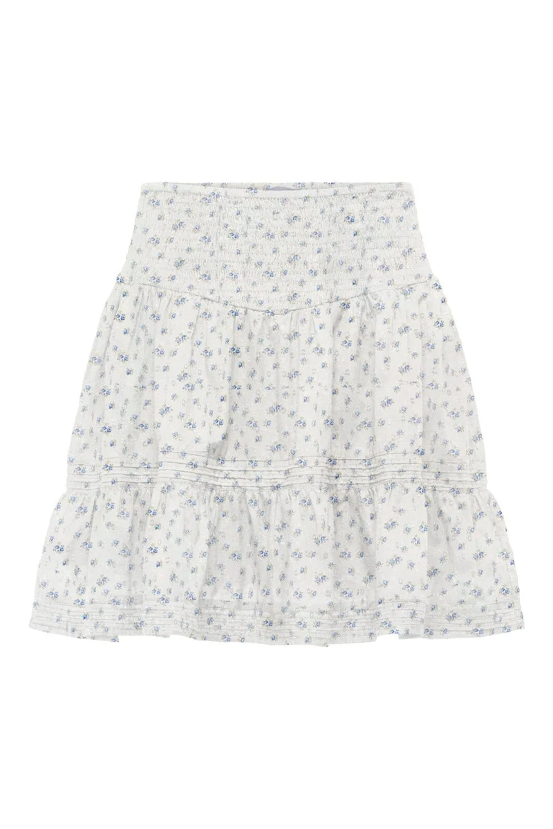 Only - Onlkatti Short Skort - 5050129 Cloud Dancer Clara Flower