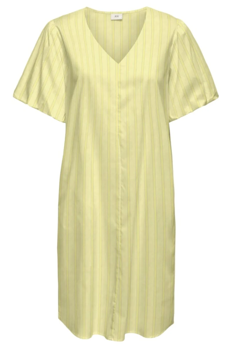 JDY - Jdymio 2/4 Mididress Dia - 5049558 French Vanilla 03-02-26 Lemon Drop & Black